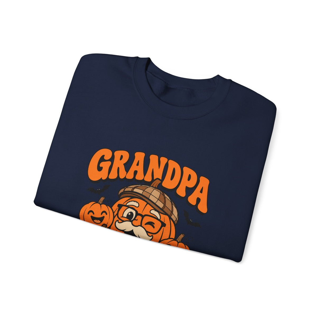 Grandpa Pumpkin Halloween Crewneck Sweatshirt