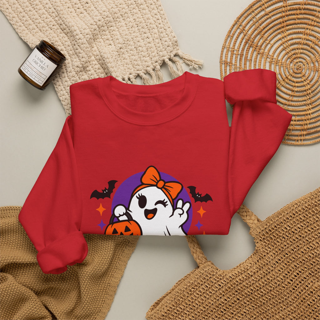 Mama Boo Halloween Sweatshirt — Cute Ghost Mom Crewneck