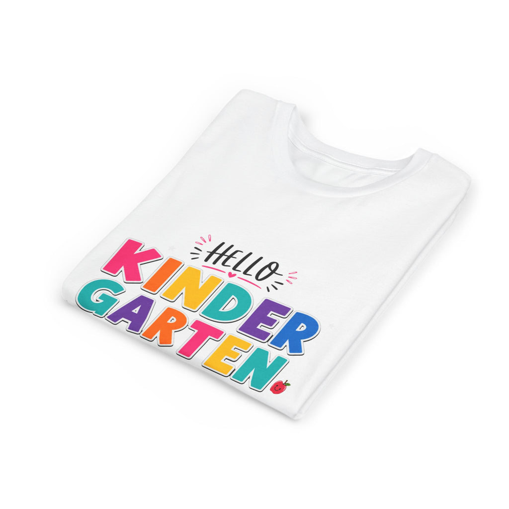 Kindergarten First Day Youth Tee — "Hello Kindergarten" Back-to-School Shirt
