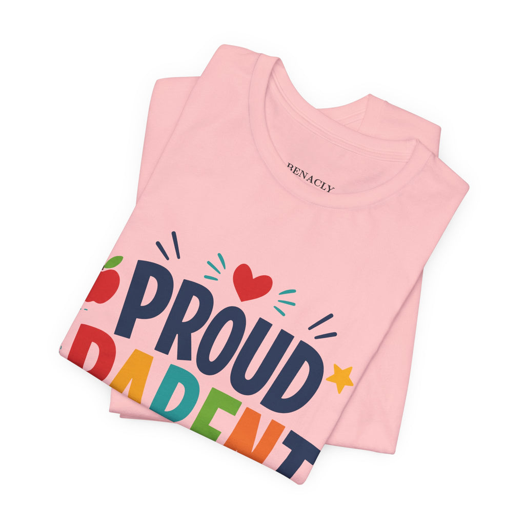 Proud Parent Crew T-Shirt — Colorful Back to School Tee