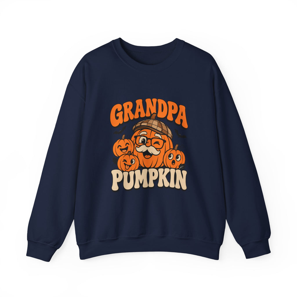 Grandpa Pumpkin Halloween Crewneck Sweatshirt