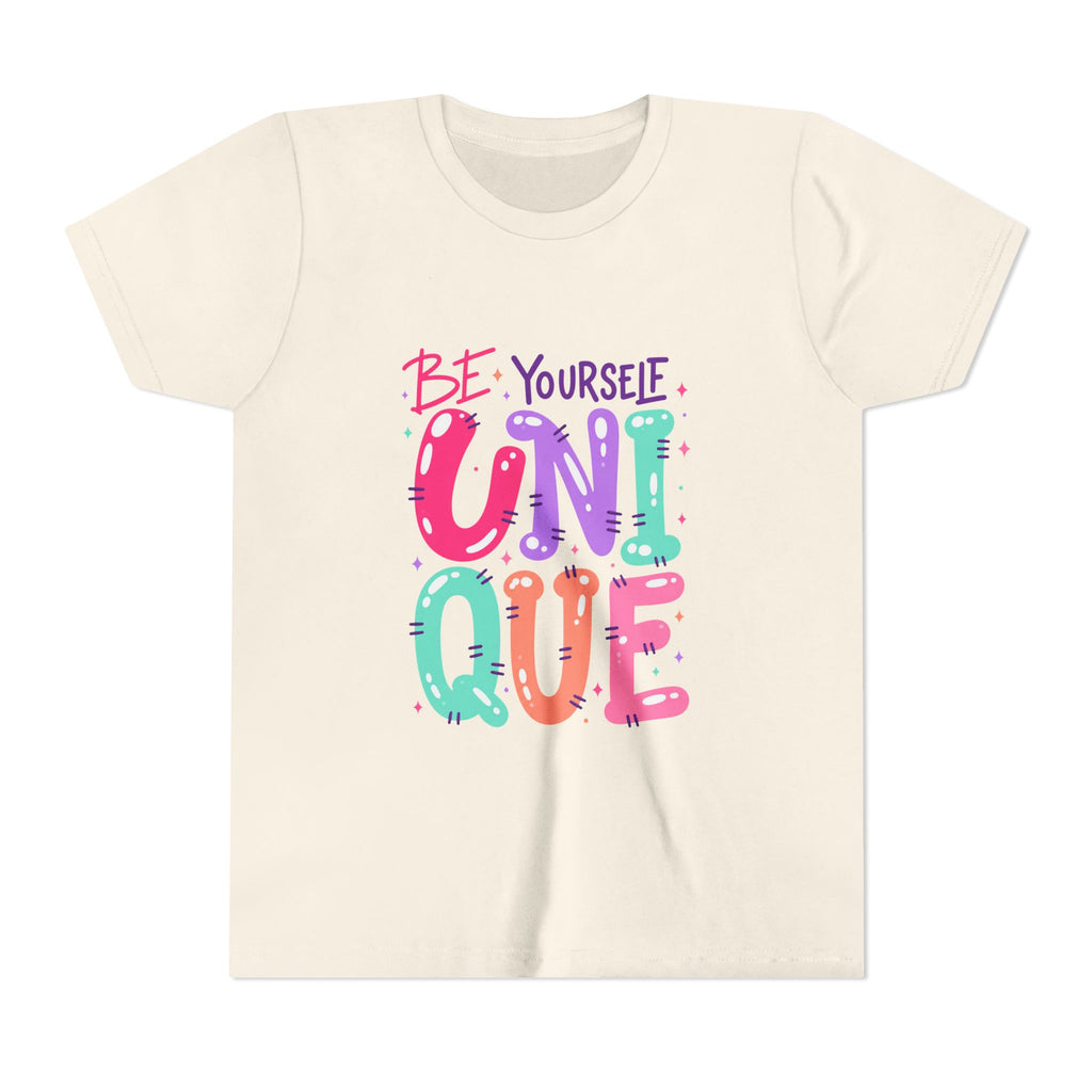 Youth Tee — Be Yourself Unique Colorful Kids Graphic T-Shirt