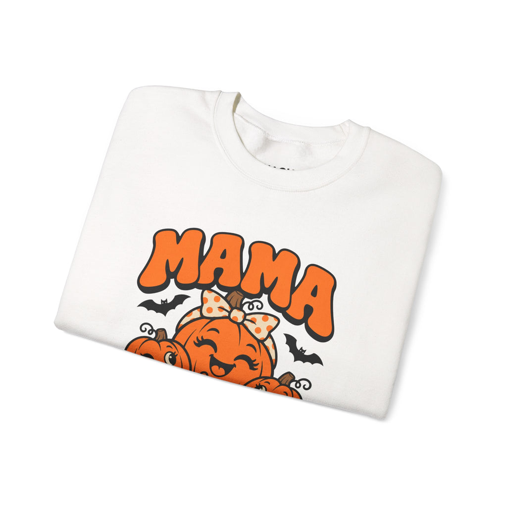 Mama Pumpkin Halloween Crewneck Sweatshirt for Moms