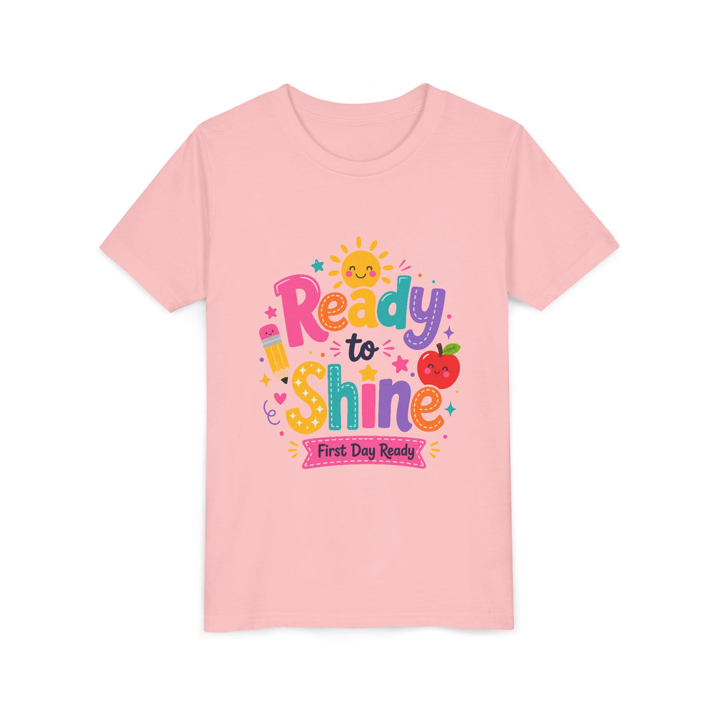 Ready to Shine Youth Tee – First Day Ready Back to School Shirt