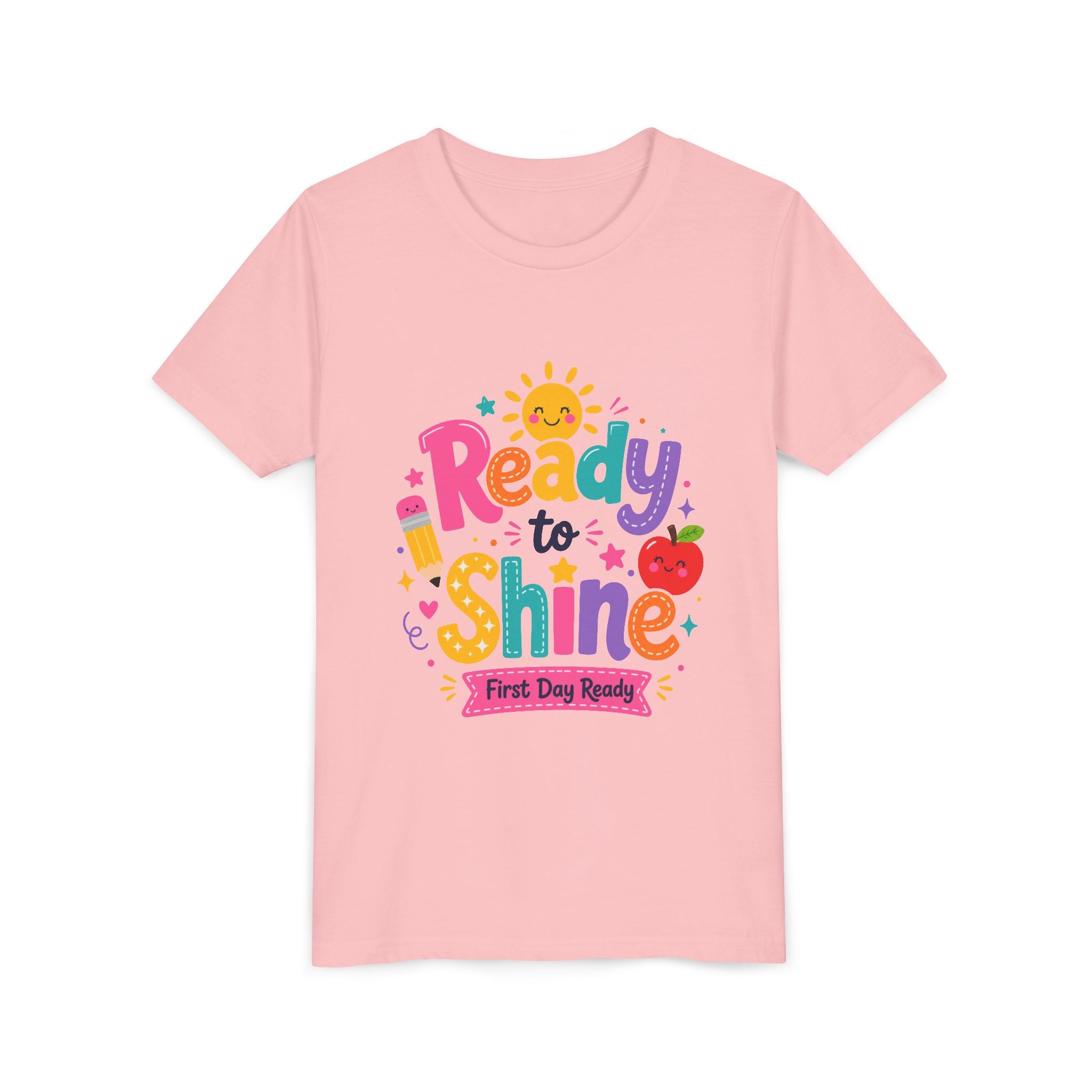 Ready to Shine Youth Tee – First Day Ready Back to School Shirt
