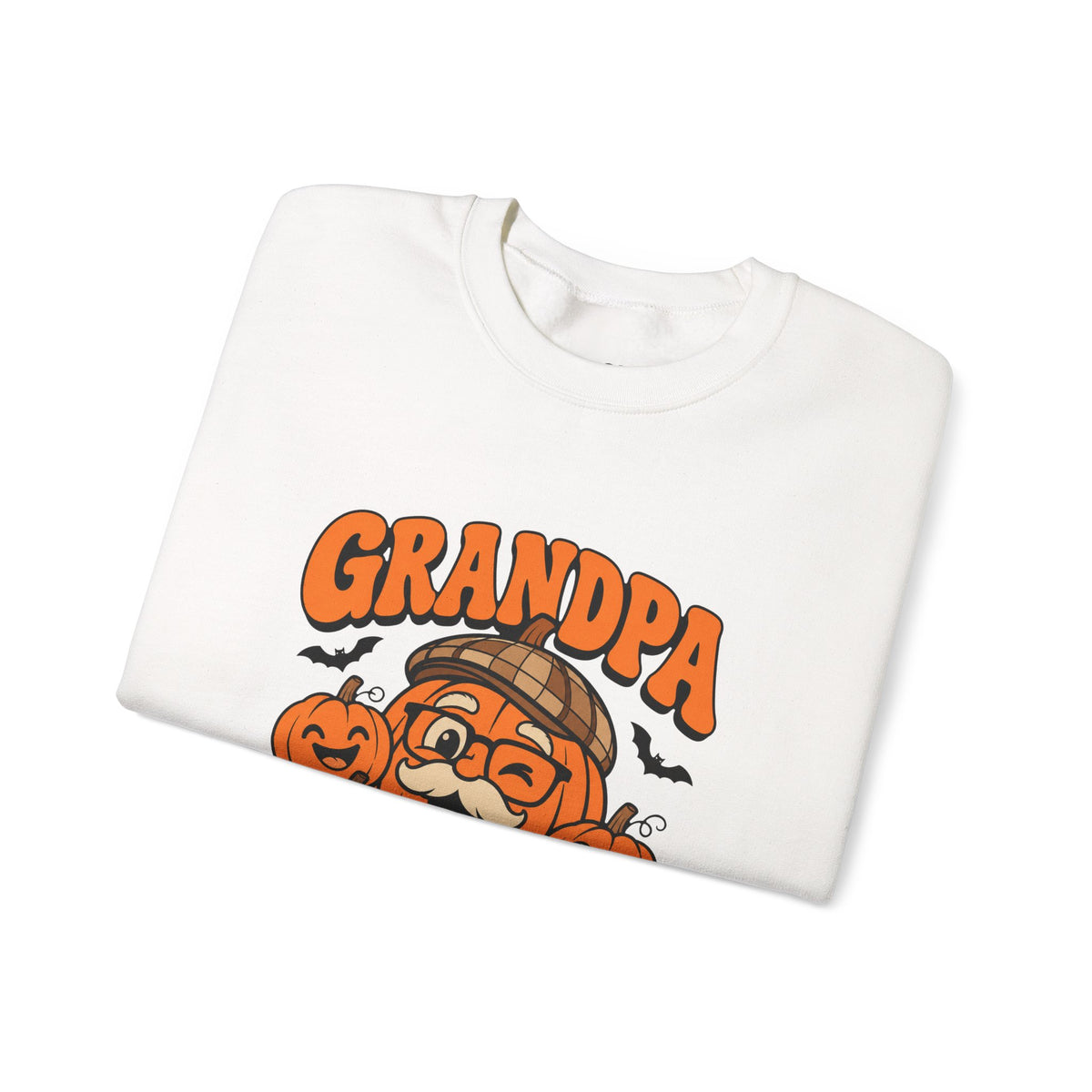 Grandpa Pumpkin Halloween Crewneck Sweatshirt