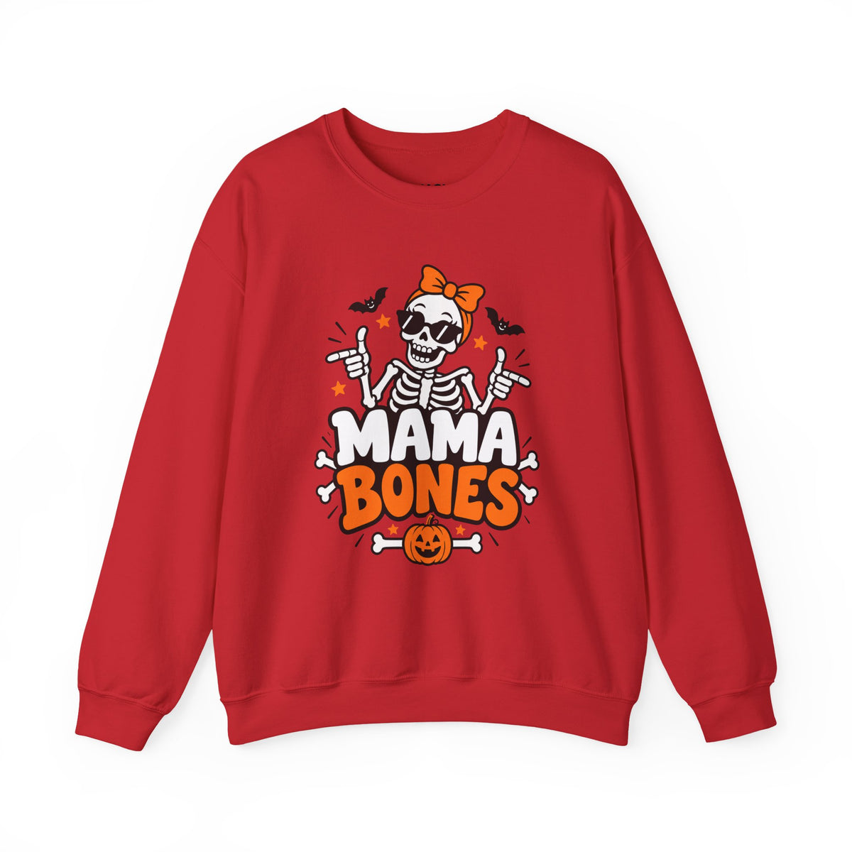 Mama Bones Halloween Sweatshirt for Moms – Funny Skeleton Crewneck