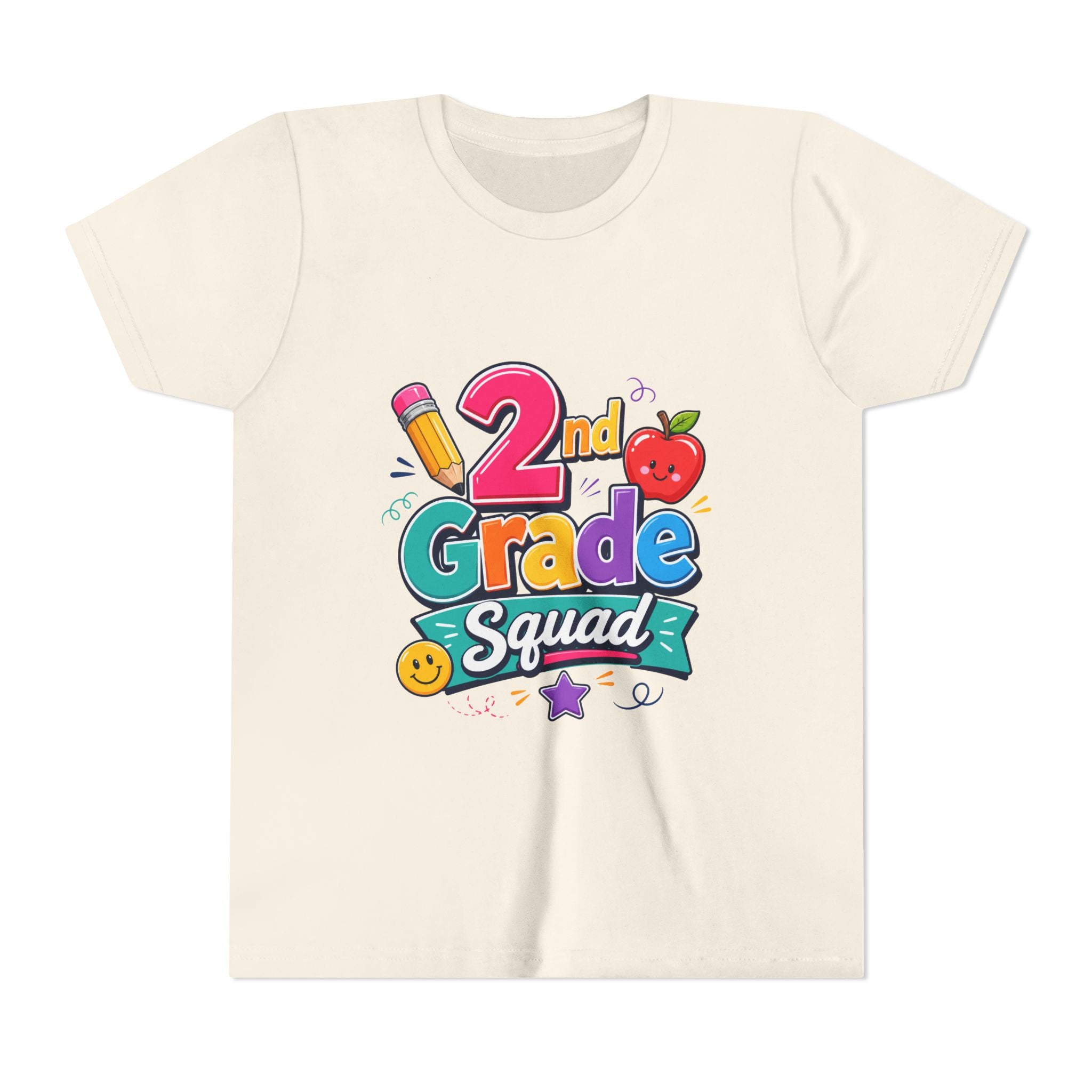 2nd Grade Squad Youth T-Shirt — Cute Back-to-School Kids Tee