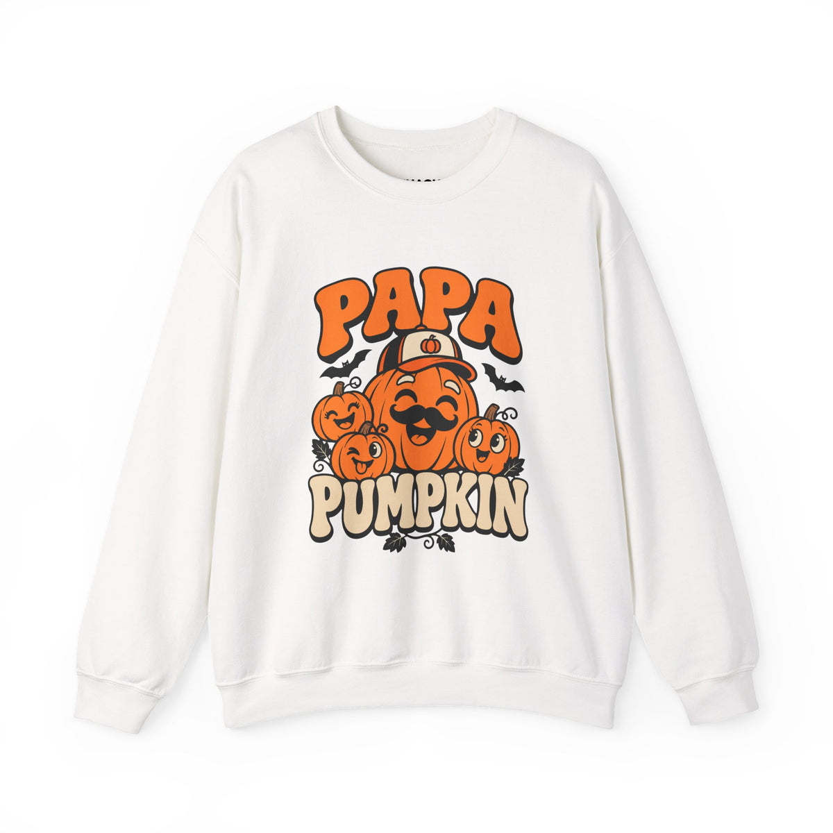 Papa Pumpkin Halloween Crewneck Sweatshirt for Dads