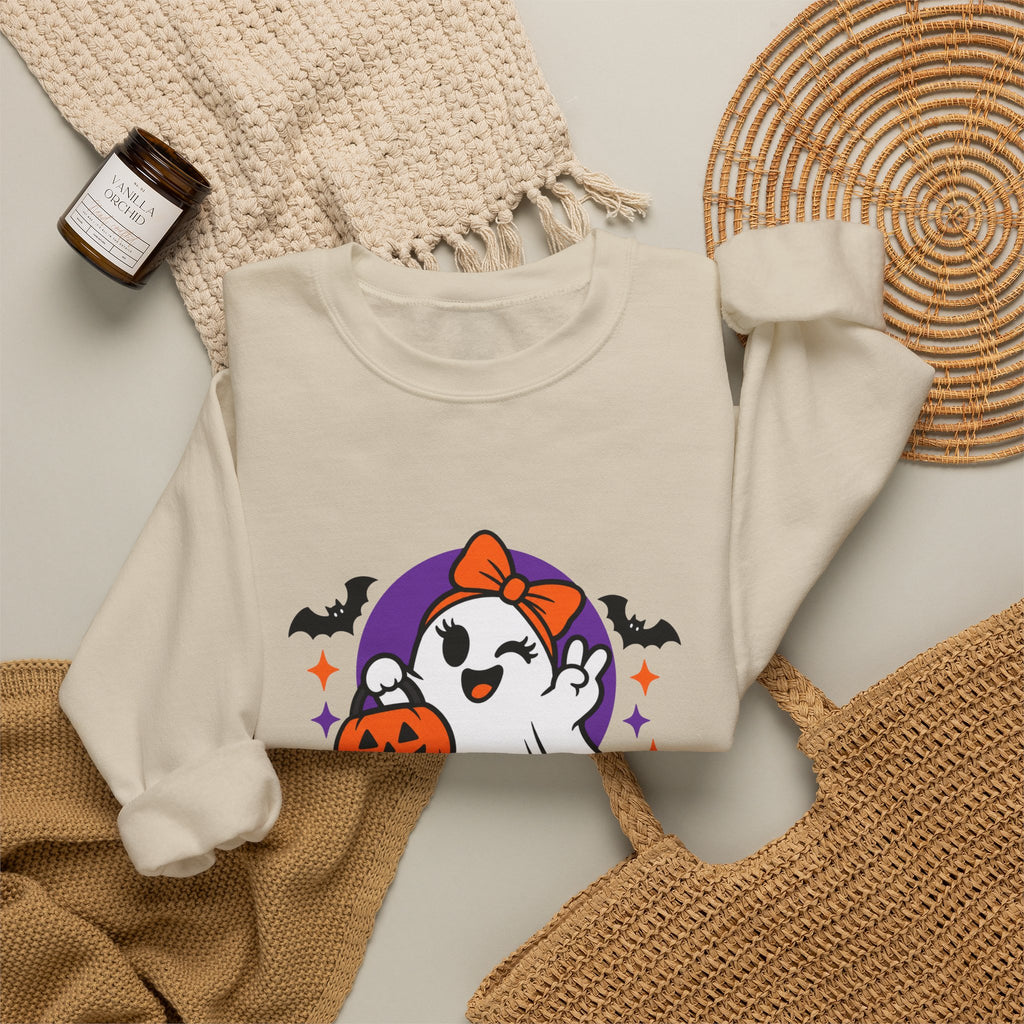 Mama Boo Halloween Sweatshirt — Cute Ghost Mom Crewneck